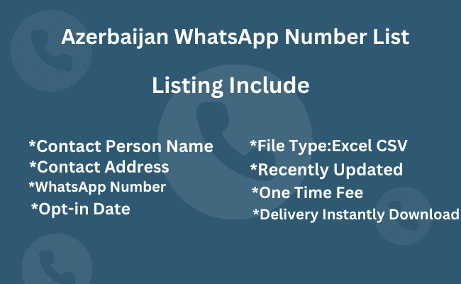 Azerbaijan whatsapp number list