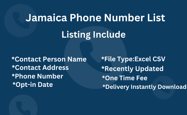Jamaica Phone Number List