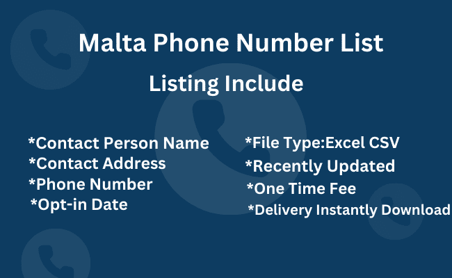 Malta Phone Number List