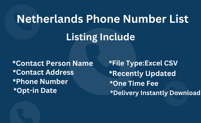 Netherlands Phone Number List