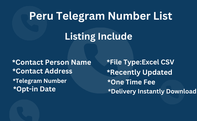 Peru telegram number list