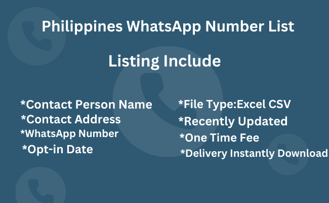 Philippines whatsapp number list