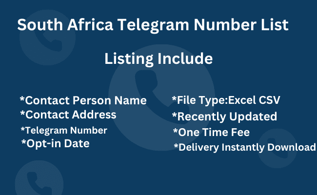 South Africa Telegram Number List
