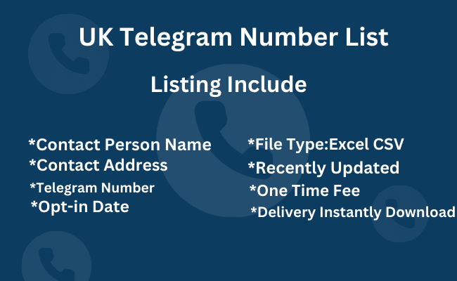 UK Telegram Number List