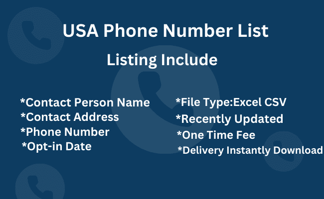 USA Phone Number List