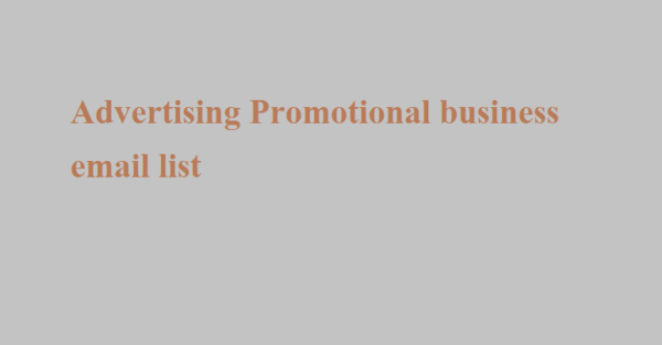 Advertising-Promotional Email Data Scraping