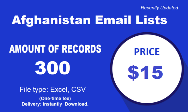 Afghanistan Email Data Scrapings