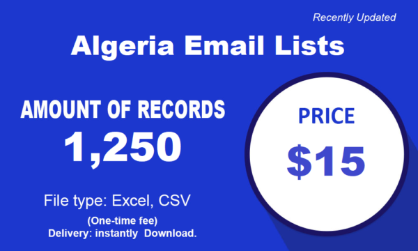 Algeria Email Data Scrapings