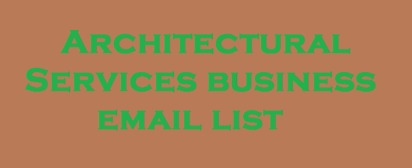 Architectural Services Email Data Scraping