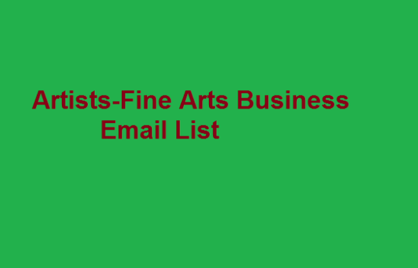 Artists Fine Arts Email Data Scraping