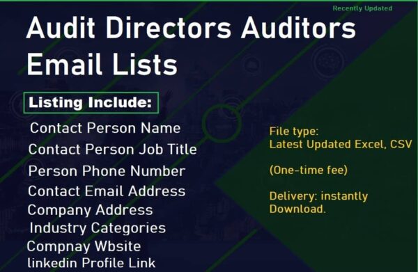 Audit Directors Auditors Email Data Scrapings Trial