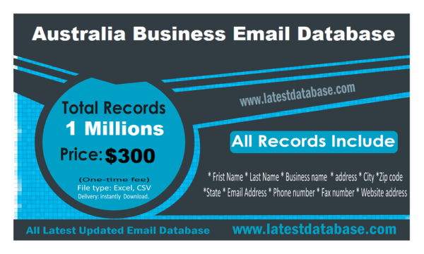 Australia Email Data Scraping