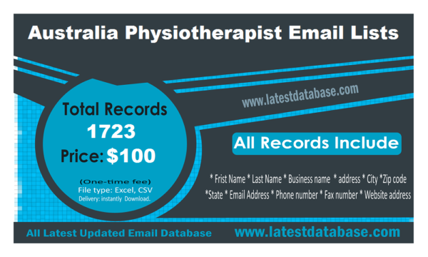 Australia Physiotherapist Email Data Scrapings