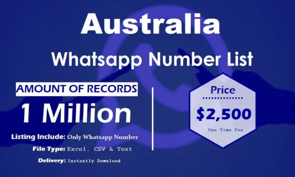 Australia WhatsApp Data Scraping 1 Million