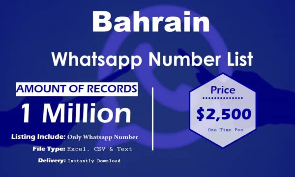 Bahrain WhatsApp Data Scraping 1 Million