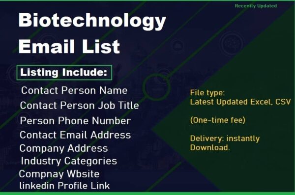 Biotechnology Email Data Scraping