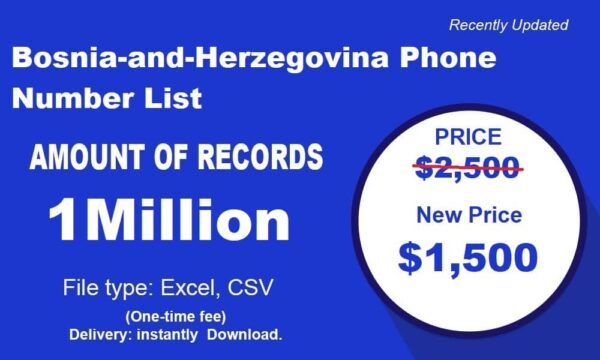 Bosnia and Herzegovina Phone Data Scraping 1 Million