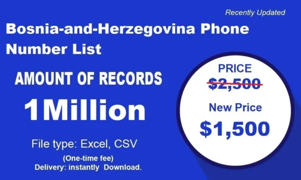 Bosnia and Herzegovina Phone Data Scraping 3 Million