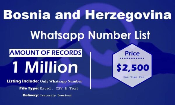 Bosnia and Herzegovina WhatsApp Data Scraping 1 Million