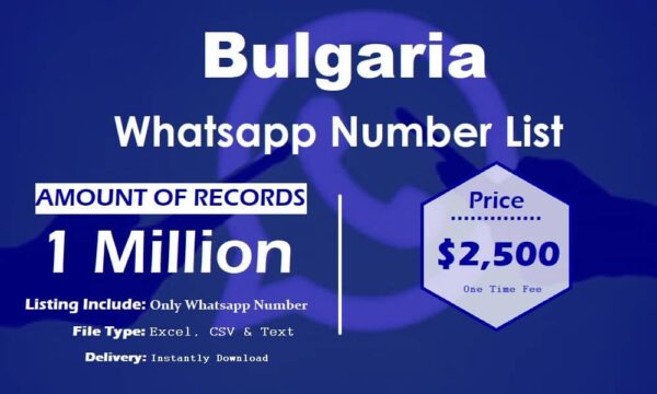 Bulgaria WhatsApp Data Scraping 1 Million