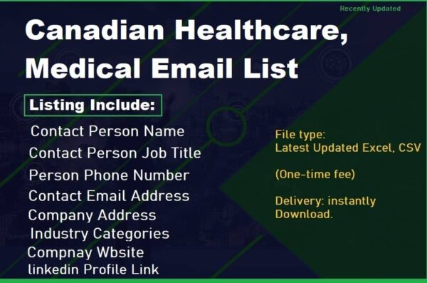 Canadian Healthcare, Medical Email Data Scraping