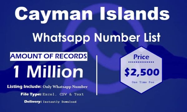 Cayman Islands WhatsApp Data Scraping 1 Million