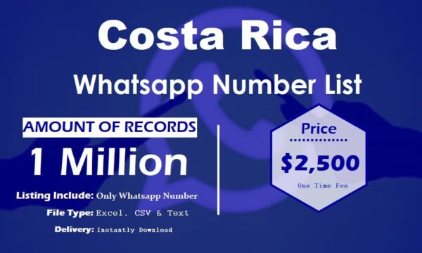 Costa Rica WhatsApp Data Scraping 1 Million