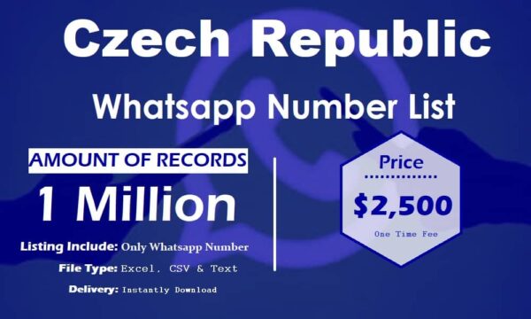 Czech Republic WhatsApp Data Scraping 1 Million