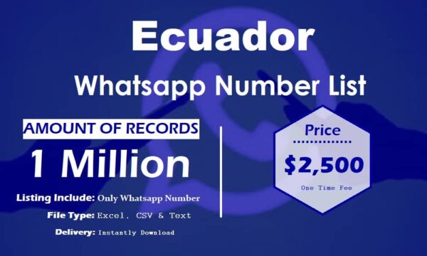 Ecuador WhatsApp Data Scraping 1 Million