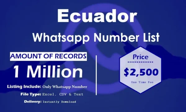 Ecuador WhatsApp Data Scraping 3 Million