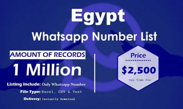 Egypt WhatsApp Data Scraping 1 Million