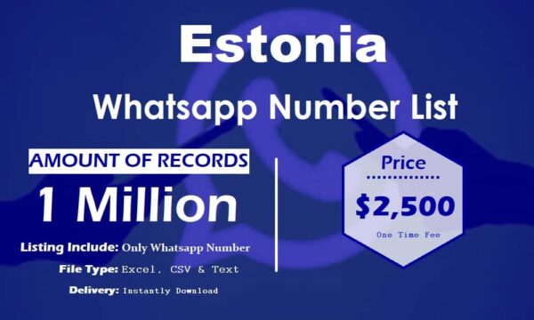 Estonia WhatsApp Data Scraping 1 Million