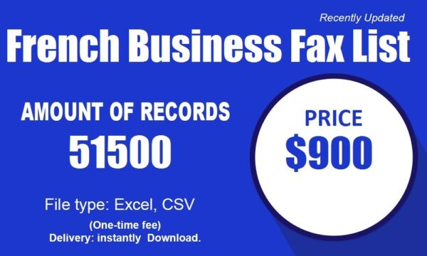 French Business Fax List Trial