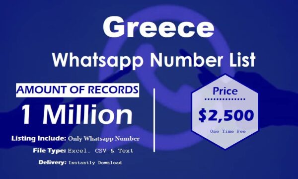 Greece WhatsApp Data Scraping 1 Million