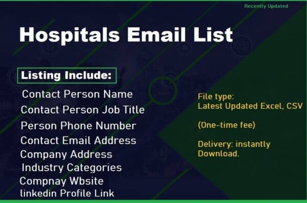 Hospitals Email Data Scraping