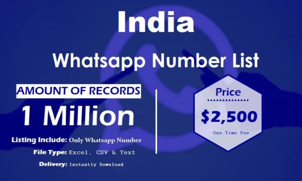 India WhatsApp Data Scraping 1 Million