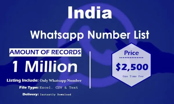 India WhatsApp Data Scraping 500K