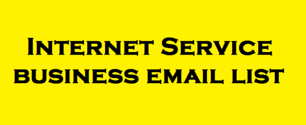 Internet Service Email Data Scraping