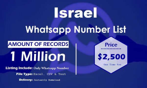 Israel WhatsApp Data Scraping 1 Million