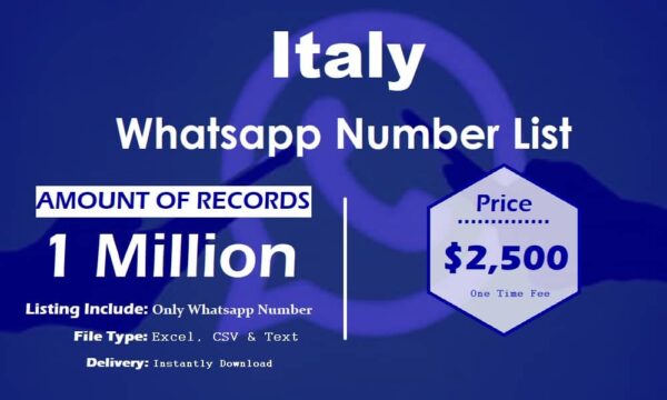 Italy WhatsApp Data Scraping 1 Million