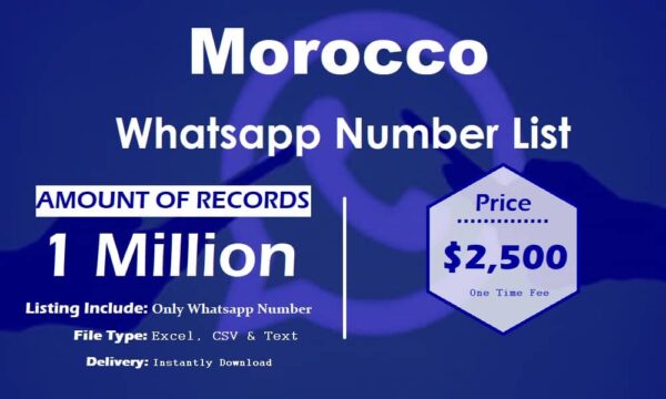 Morocco WhatsApp Data Scraping 1 Million