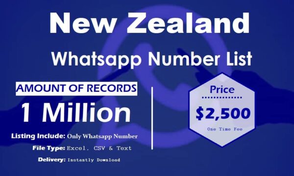 New Zealand WhatsApp Data Scraping 1 Million