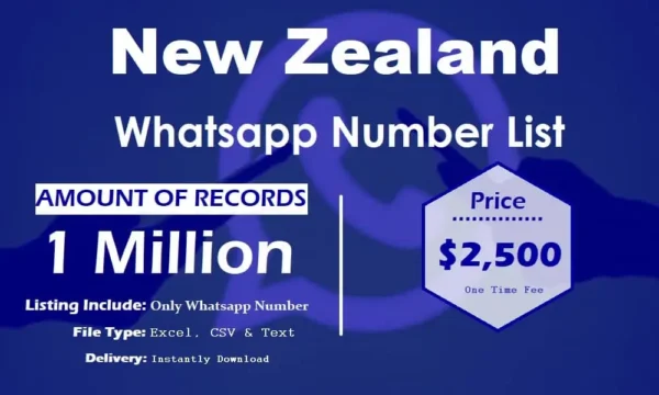 New Zealand WhatsApp Data Scraping 5 Million