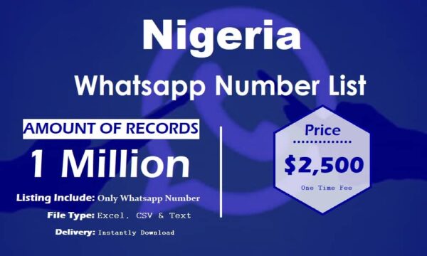 Nigeria WhatsApp Data Scraping 1 Million