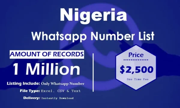 Nigeria WhatsApp Data Scraping 5 Million