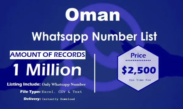 Oman WhatsApp Data Scraping 1 Million