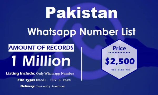 Pakistan WhatsApp Data Scraping 1 Million