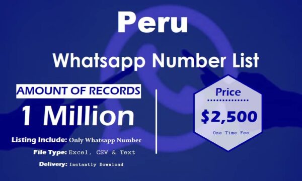 Peru WhatsApp Data Scraping 1 Million