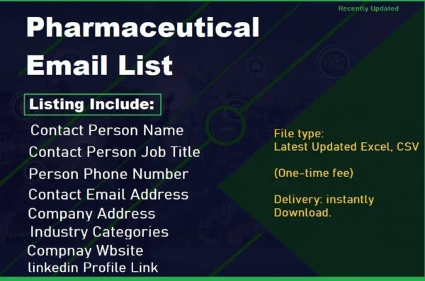 Pharmaceutical Email Data Scraping