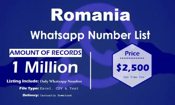 Romania WhatsApp Data Scraping 50K